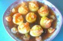 日本豆腐蒸虾仁