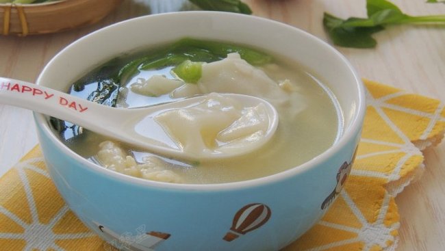 [13圖]青菜雞蛋麵片湯(餃子皮版)的家常做法,配方,步驟圖解 - 菜譜網