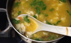 鲜美的蟹肉豆腐羹