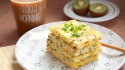 香菇鸡蛋米饭饼