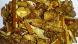 简易家常菜 鸡肉炒豆干