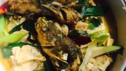 黄丫头(黄辣丁)烧豆腐