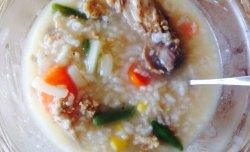 【留学厨房】瑶柱瘦肉鸡腿粥 - 高压锅三步熬粥法