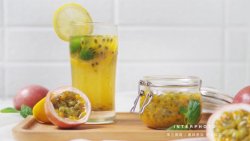 百香果柠檬蜜饮