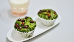 无油红豆抹茶蒸糕