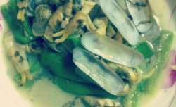 丝瓜炒蛏子