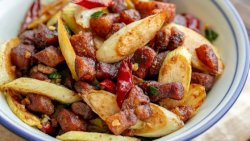 脆哨炒茭白｜醇厚焦脆