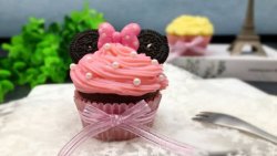 【美食魔法】米老鼠奶冻裱花马芬杯子蛋糕