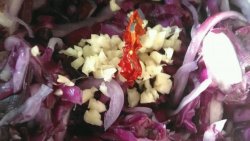 凉拌洋葱紫甘蓝