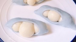 治愈系美食之一：豌豆荚馒头