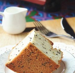 烤箱试用之黑芝麻戚风蛋糕