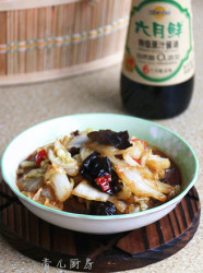 酸辣黑木耳白菜