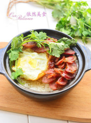 懒人米饭--砂锅腊肠焖饭