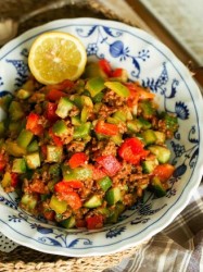 牛肉酱彩椒沙拉