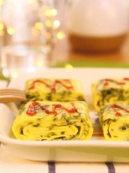 宝宝辅食食谱 紫菜奶酪厚蛋烧