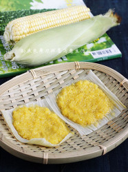 鲜玉米蒸饼