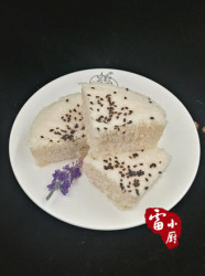 黑芝麻酒酿发糕