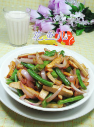 洋葱梅豆炒香干