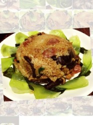 香菇腊味麻鸡焖饭
