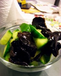 花椒油黑木耳炒黄瓜