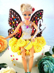 芭比蝴蝶仙子生日蛋糕